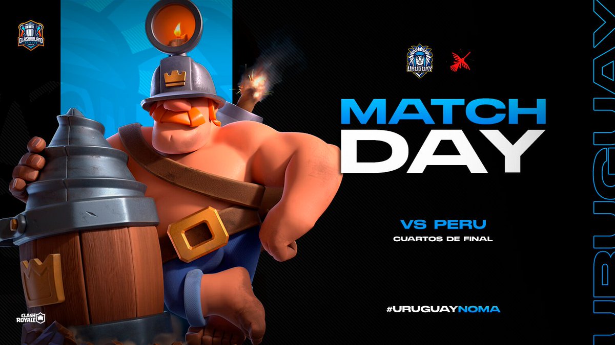 Selección Uruguaya CR (@uruguayselecc) on Twitter photo #CR 🇺🇾 ¡𝗖𝗨𝗔𝗥𝗧𝗢𝗦 𝗗𝗘 𝗙𝗜𝗡𝗔𝗟!
Hoy más que nunca, vamo y vamo Uruguay!
🏆 <a href="/Clashvaland/">Clashvaland Series</a>
🆚️ <a href="/SeleccionPE/">Selección Perú CR</a>
⏰ 21HS 🇺🇾
🎙 <a href="/kevincito_CR/">Kevincito</a>
📺 Twitch.tv/KevincitoGT
¡Apoyen a la celeste en stream!
#UruguayNoma 🧉 #CR 🇺🇾 ¡𝗖𝗨𝗔𝗥𝗧𝗢𝗦 𝗗𝗘 𝗙𝗜𝗡𝗔𝗟!
Hoy más que nunca, vamo y vamo Uruguay!
🏆 <a href="/Clashvaland/">Clashvaland Series</a>
🆚️ <a href="/SeleccionPE/">Selección Perú CR</a>
⏰ 21HS 🇺🇾
🎙 <a href="/kevincito_CR/">Kevincito</a>
📺 Twitch.tv/KevincitoGT
¡Apoyen a la celeste en stream!
#UruguayNoma 🧉
