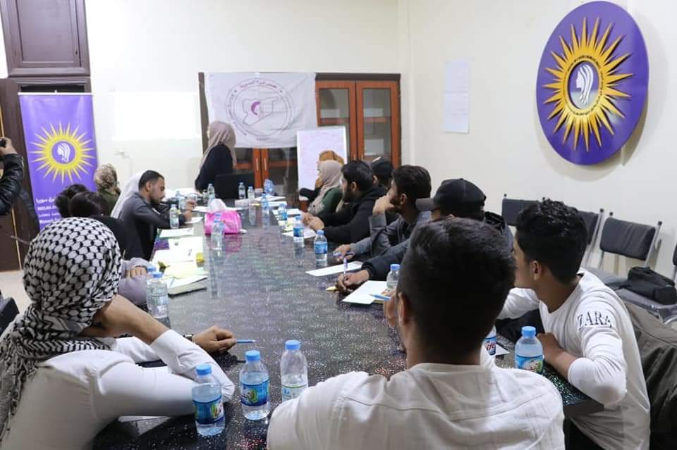 WomanSyrian's tweet photo. Al_Raqqa center of Syrian Woman Council in coordination with Woman Council in north and east Syria , on Wednesday, November 9 , a workshop about " Youth Migration" . https://t.co/mdn8TnyKly
