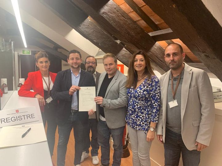 rvinualestgn's tweet photo. 📝 Presentem una bateria de preguntes al Govern de la Generalitat sobre la construcció dels nous jutjats de Martorell amb el candidat a l'Alcaldia, @xgonzalezabad , la portaveu Remedios Marquez i la companya diputada @RocioGarPer. https://t.co/lv9t5vKBDf