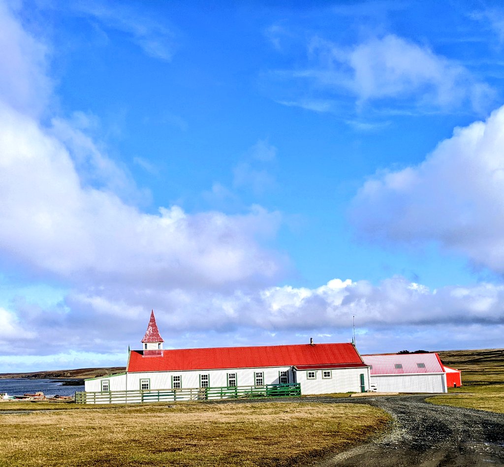 Tonight I learned that the largest farm in the #Falklands (Goose Green) is 152,000ha. The Peak District National Park is 144,000ha. One thing we're not short of here is land.