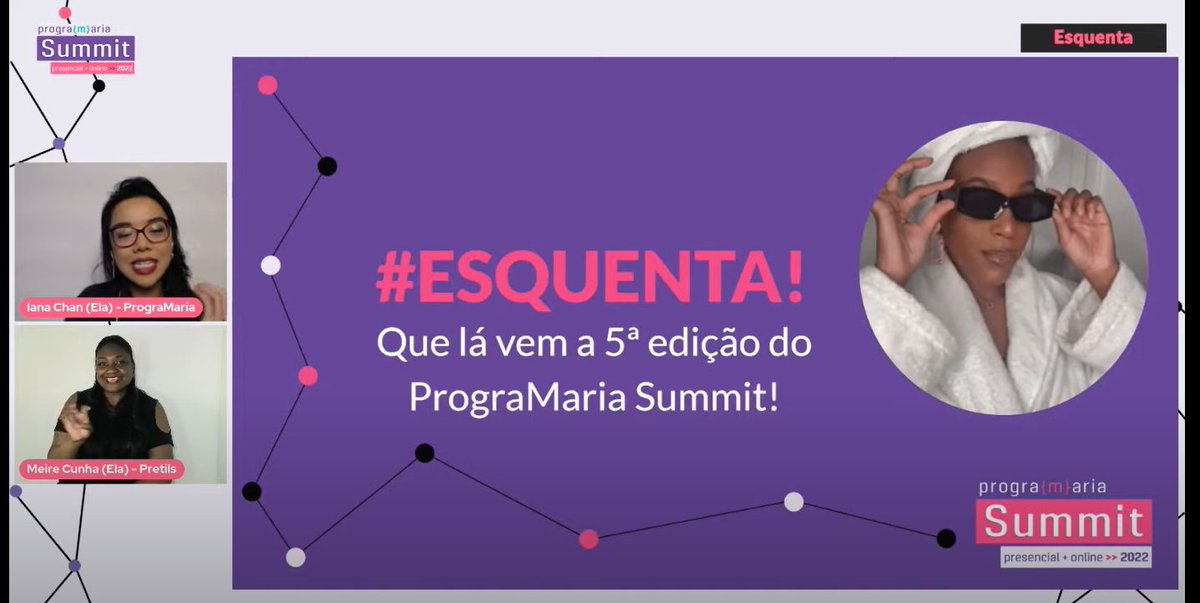 Wyynde's tweet image. Começou o esquenta #PrograMariaSummit2022