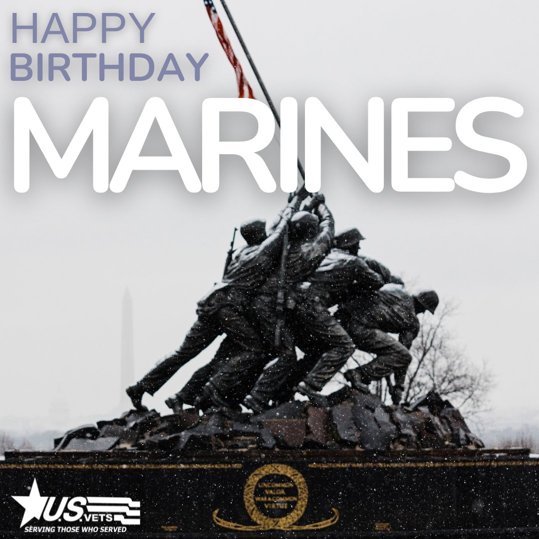 usvetsnational's tweet photo. Happy 247th Birthday @USMC. Thank you for many years of protecting and fighting for our nation. #HONORUSVETS https://t.co/7K7xKAaXn1
