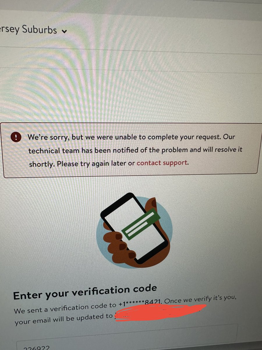 jentranphilly's tweet photo. @OpenTable I’m trying to update my email address on my account and I keep getting this error. Your chat wasn’t able to help me, please help. I don’t want to lose my account info or have to merge with a new account. https://t.co/U7OhwosDsr