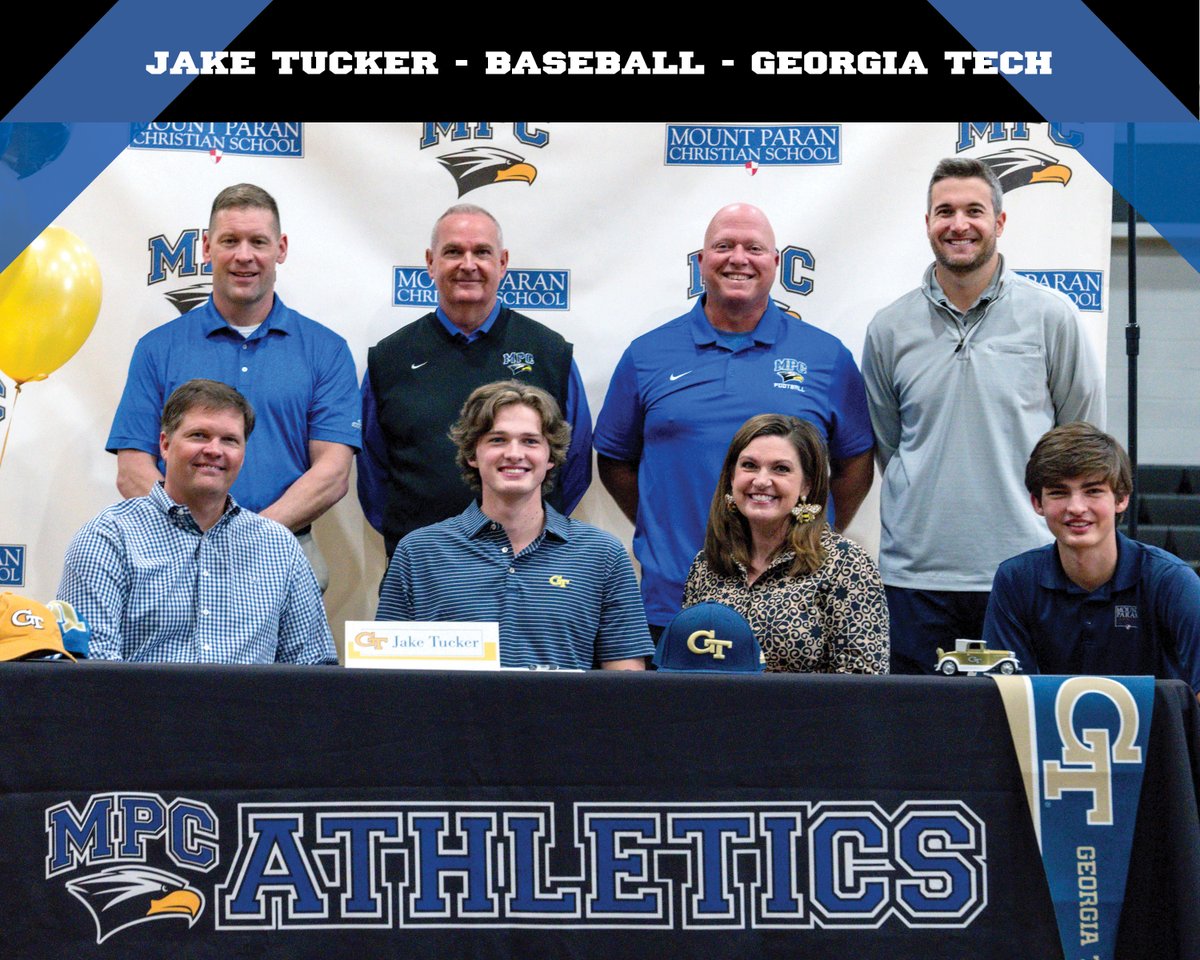 Congratulations to Jake Tucker who
has signed to play baseball at the Georgia Institute of Technology! 
#MPCBaseball
#MPCWAY #commitmenttoexcellence
#NationalSigningDay
#MPCSClassof2023 <a href="/GeorgiaTech/">Georgia Tech</a>