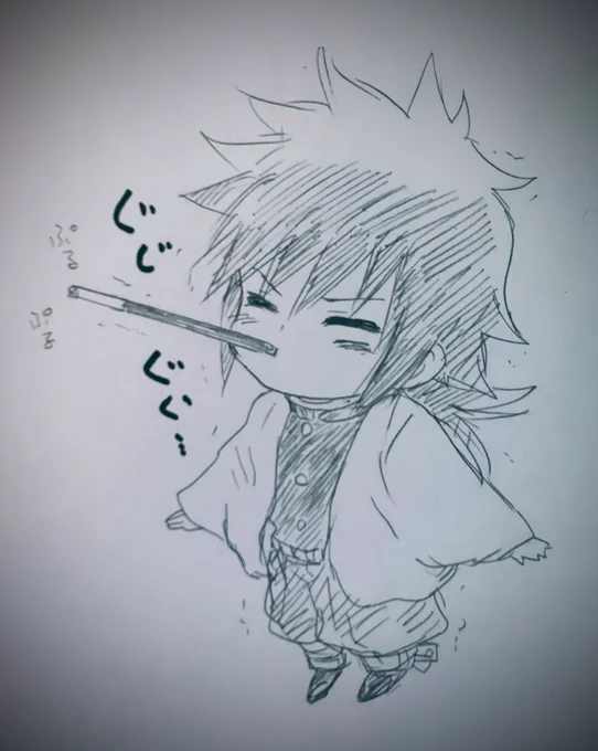 11月11日はポッキーの日という事で。
あと #鮭の日 らしいので。
どちらも再掲ですがちびぎゆゆバージョンでお届け～(;'A`) 