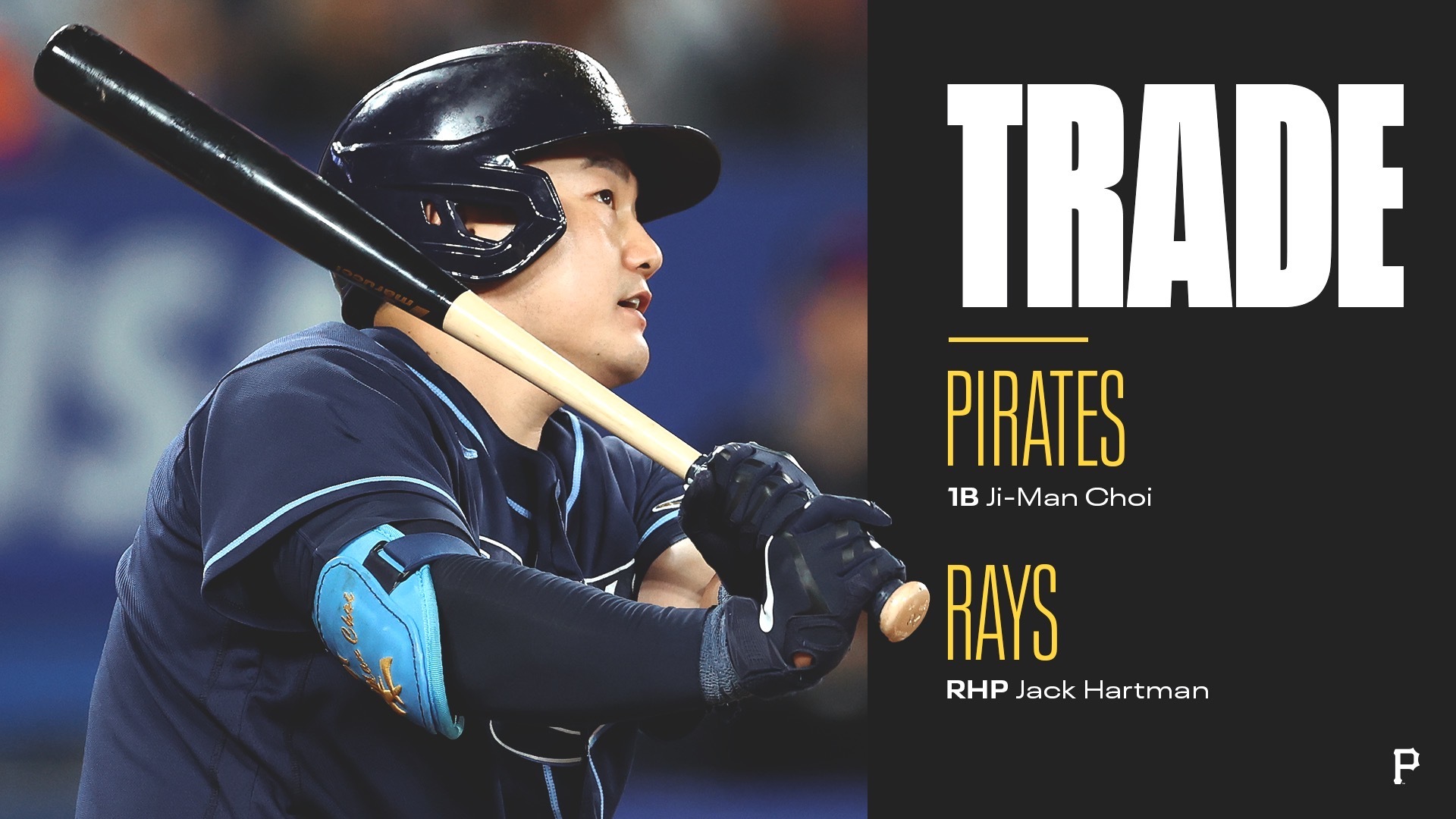 Tampa Bay Rays trade Ji-Man Choi to the Pirates