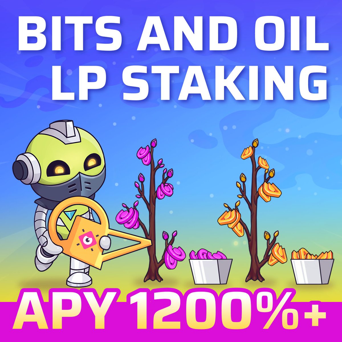 cryptobots_game's tweet photo. Stake liquidity in BITS and OIL pools to get up to 1200% APY! π€
β‘οΈ Provide liquidity for BITS and OIL pairs now on the staking page: https://t.co/LMOrHNuUtN
πExplore the liquidity-providing guides and formulas on Gitbook: https://t.co/Fi7uxzuTAx
#CryptobotsGame #P2E #NFTGame https://t.co/7GgaSV1tzJ