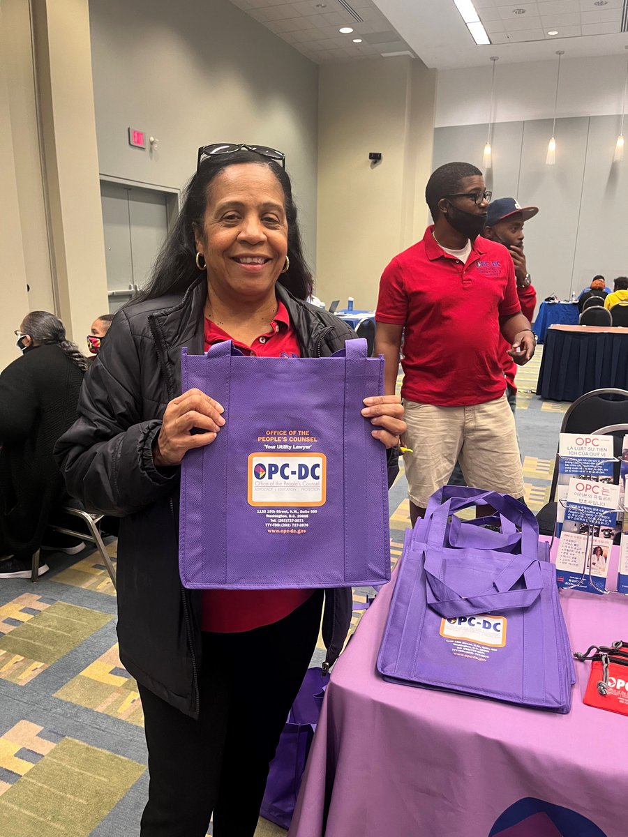 DCOPC's tweet photo. And another Joint Utility Day is history but if you didn't get to meet the @DCOPC team at the Convention Center today, call @DCOPC at (202) 727-3071 for help with electric, water, gas, or landline phone billing & service issues. #opccanhelp #opcadvocates #opceducates #opcprotects https://t.co/x7CW1vo1Vr