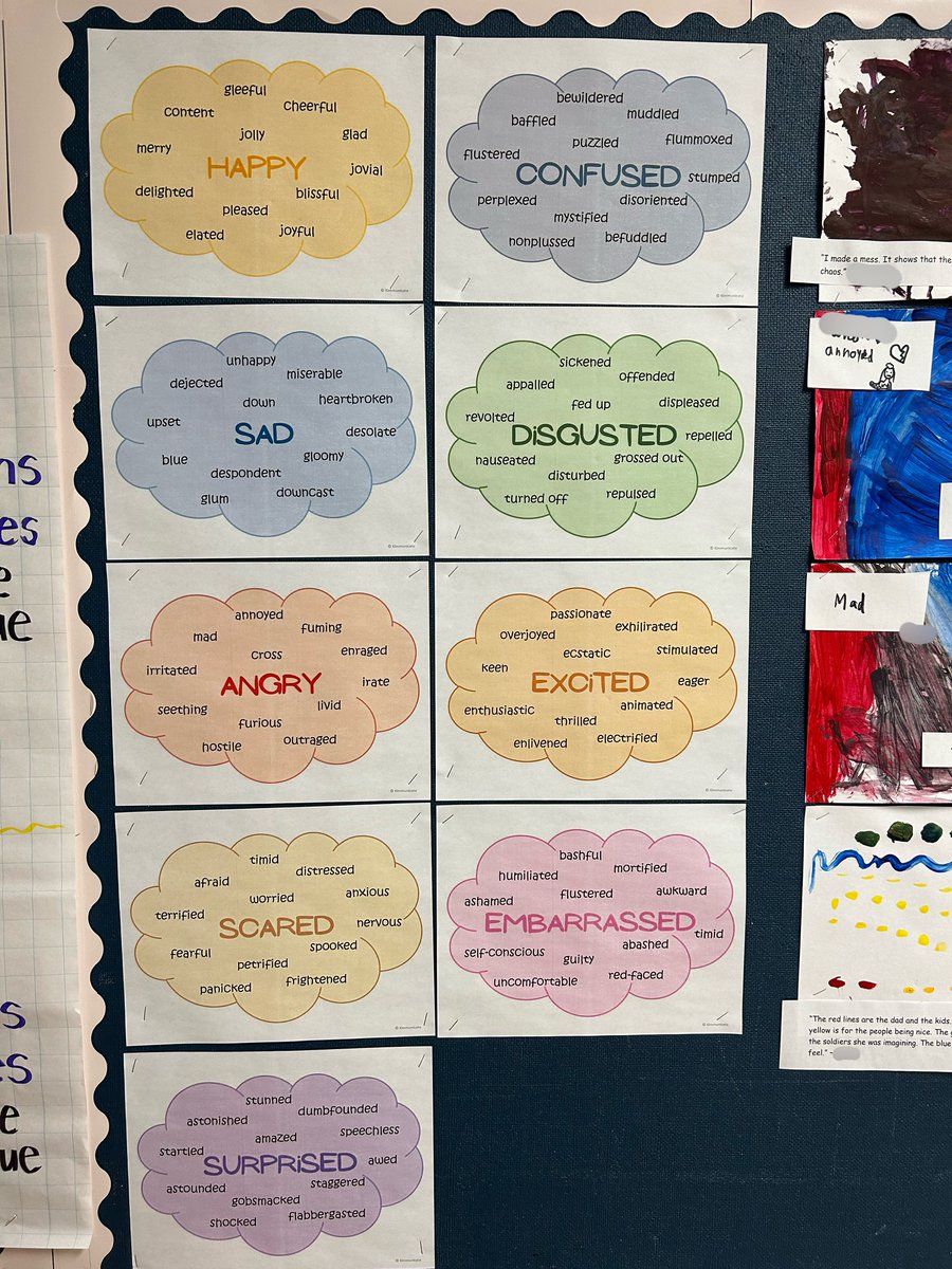 stephanieckay's tweet photo. Students created representations of how they felt after watching/listening to “A Pittance of Time” by Terry Kelly. We learned about synonyms and were able to share our stories orally after completing our creations. #storyworkshop https://t.co/fzYu6wRVky