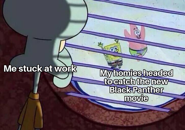 BootyAndMemes's tweet photo. Life isn't fair #BlackPantherWakandaForever https://t.co/fpJFD4S0Gs