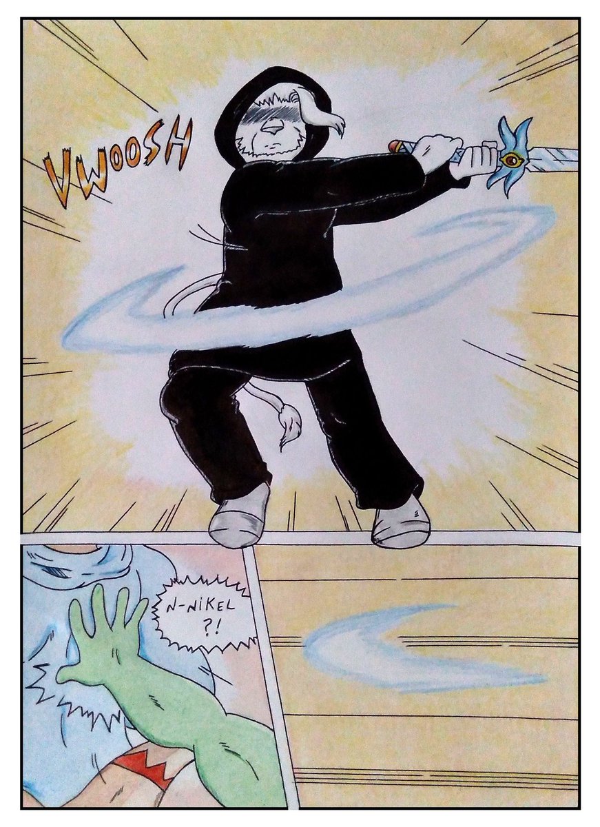 Dashthefox2's tweet photo. Comic] Seaborn - Chapter 03 
Page 33
Story &amp; Art by Dash Fox

Oh no........

#Seaborn #chapter03 #furry #furryfandom #nsfw #furryart #furryartist #comics #traditional #fantasy #furries #gay #Bara #nsfwtwt #otter #bear #lion #lizard #medieval https://t.co/pPY7xPQyIH