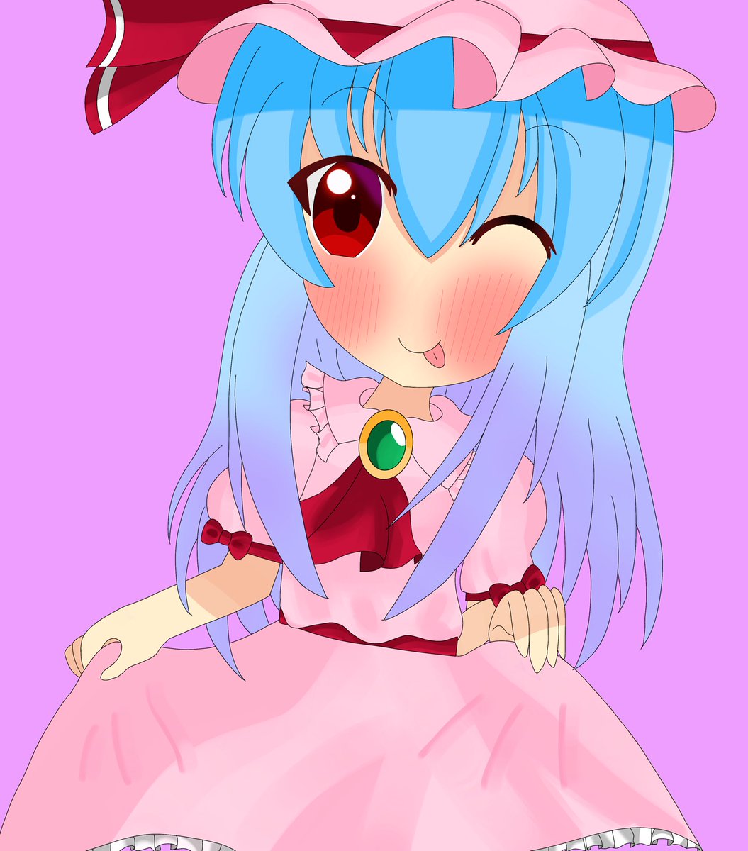 レミリア描いてみました！
#東方Project #レミリア・スカーレット #東方イラスト #絵柄が好みっていう人にフォローされたい