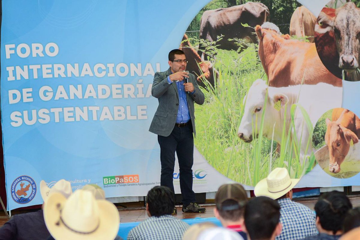 SaderJal's tweet photo. Con éxito se realizó en la @expoganjalisco el Foro Internacional de Ganadería Sustentable 🌱🐂, organizado por la #SADERJalisco en coordinación con la @uganaderajal y el @CATIEOficial a través de su programa #BioPaSOS. https://t.co/6ts9nnOymd