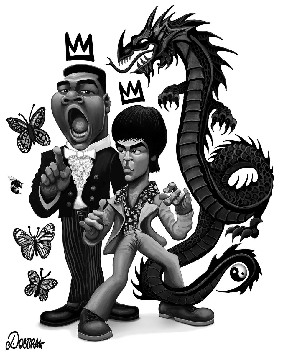 KINGS! #muhammadali #brucelee