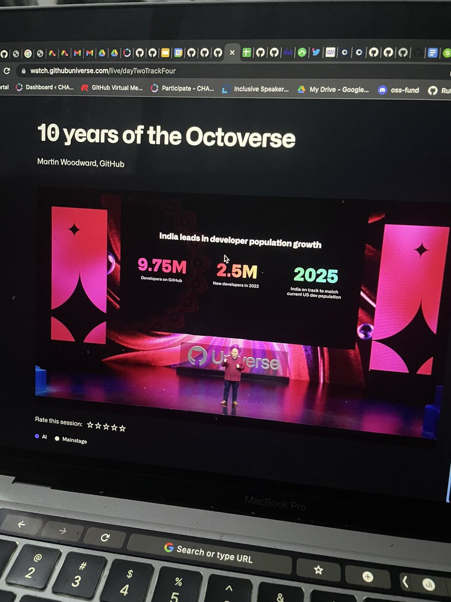 IkegahRuth's tweet image. Woaw stats from India 🤩, so awesome 
#githubuniverse2022