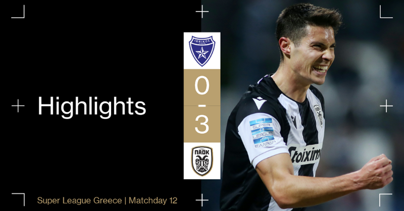 PAOK_FC's tweet photo. #Highlights Τα γκολ και οι καλύτερες στιγμές της νίκης επί του Ιωνικού από το #PAOKTV #IONPAOK #slgr #video