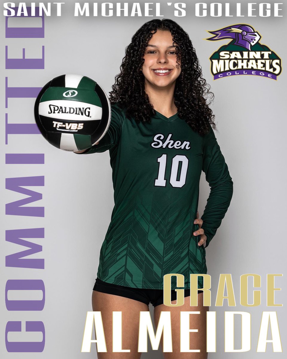 I’m very excited to announce that I have committed to St. Michael’s College to play volleyball! Thank you to all of my coaches and my parents for making this possible. Let’s go Purple Knights! 💜
<a href="/kesslori/">Shen GirlsVolleyball</a> <a href="/ShenAthletics/">ShenAthletics</a> <a href="/TUSidelines/">James Allen</a>