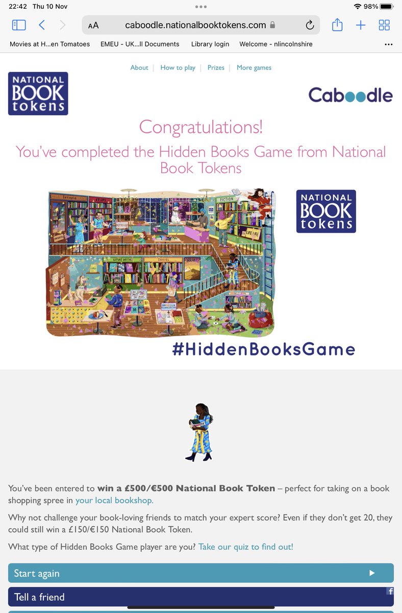 natalie_corner's tweet photo. Finally! God, that was frustrating! I work in a library for God’s sake and I hadn’t even heard of some of these! Thanks to all the people who are clearly cleverer than me for the clues! #HiddenBooksGame https://t.co/DQ6GADjfiu