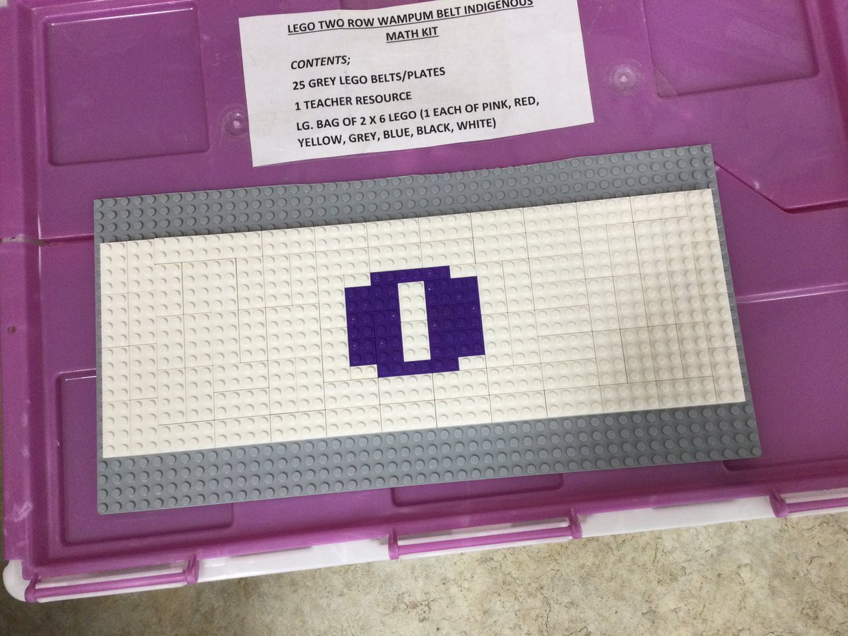 Many thanks to <a href="/RayJohn58968026/">Ray John</a> for teaching us about wampum belts this morning. Students were very interested in learning about the history and significance of wampum. After, we used Lego bricks to make ‘The Dish with One Spoon’ wampum belt. <a href="/tmdenomme/">tammy denomme</a> @saintmarklondon <a href="/LDCSB/">London District Catholic School Board</a>