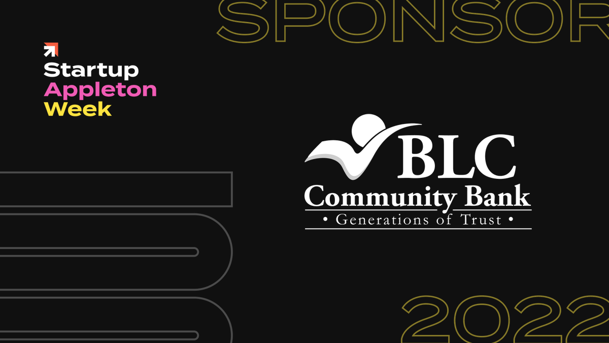 StartupWisc's tweet photo. Shoutout to BLC Community Bank for supporting Startup Wisconsin as an Appleton city sponsor. Thank you!

#startupwi https://t.co/koit4ZfsZK