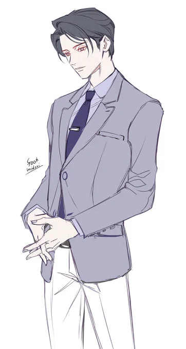 スーツっていいですよねらくがき 