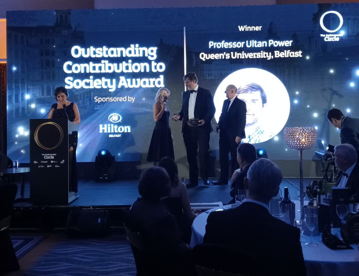 Congratulations ⁦<a href="/UltanPower/">Ultan Power</a>⁩ for your #AmbassadorAwards2022 win tonight.

A well deserved award - your dedication and expert advice on covid during the pandemic so important.