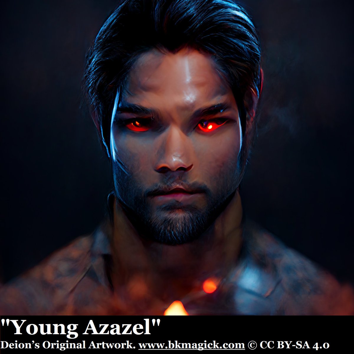 DeionMagick's tweet photo. Azazel
#azazel #satan #Jesus #lucifer #spiritual #inspirational #digitalart #painting #blackmagick #blackmagic #magick #wicca #witch #witchcraft #arsgoetia #moneyspell #lovespells #catholic  #angels #demon #hell #devil #apocolypse #christianity #NFT #God #handsome #spirituality https://t.co/Ue7TytA9Le
