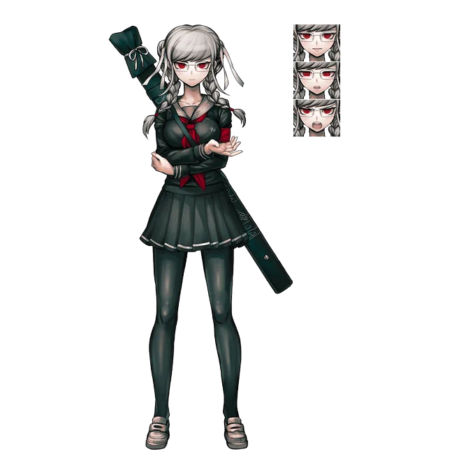 Peko Pekoyama sprites from the  x Danganronpa 2 collaboration. 