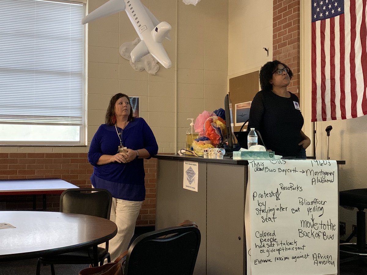 Denise Chisholm and Aleesha Nidositko, awesome Campus Tech Liaisons, presented <a href="/Seesaw/">Seesaw</a> to their peers this afternoon! #TISDBlends