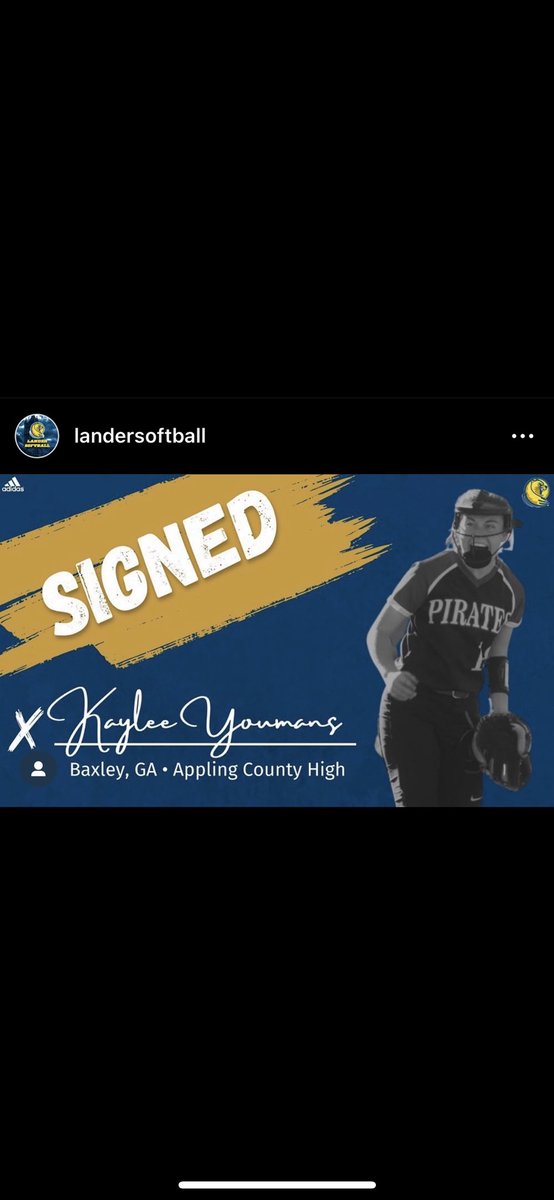 Next 4 years here I come 😆!! <a href="/LanderSoftball/">Lander Softball</a> <a href="/LanderAthletics/">Lander Athletics</a>  <a href="/EliteOwens/">Carolina Elite Owens</a> <a href="/Michaelin_KK1/">KK</a> <a href="/linztillman1/">Linsey Tillman</a>