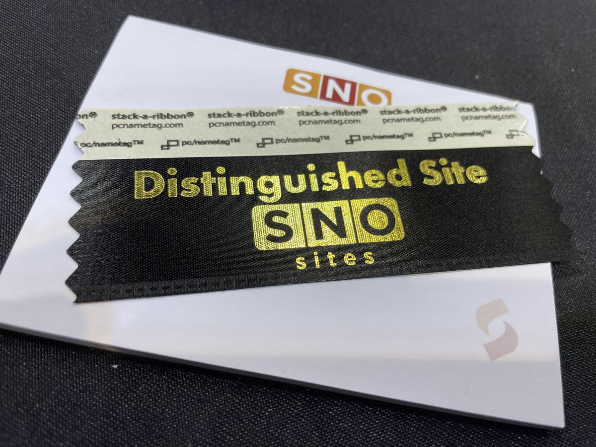 There's been a <a href="/scotscoop/">Scot Scoop News</a> run on the SNO Distinguished Site ribbons. If you're eligible, don't wait to get to the SNO booth at #nhsjc before we run out! #90istoomany
