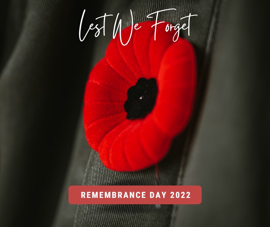 On November 11th, pause to Remember. The act of Remembrance is one of the most important ways to honour and thank Veterans for their sacrifices.  On November 11 at 11:00am, take a moment of silence to reflect and Remember.