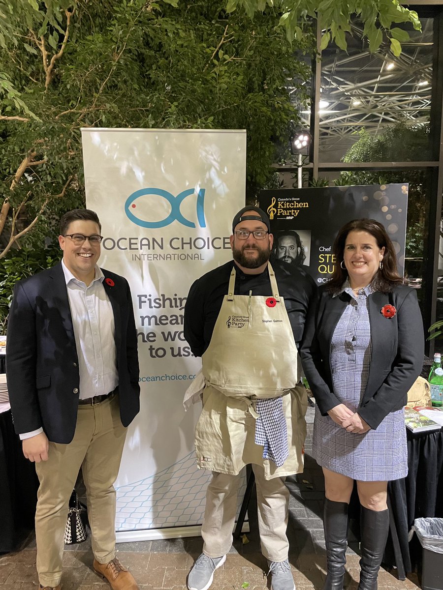 OceanChoice's tweet photo. Tonight we are attending @GKitchenParty regional qualifier in #stjohns with Chef Stephen Quinton, who has prepared a delicious Newfoundland Shrimp Ceviche with our very own coldwater shrimp! 🦐

Good luck Chef Stephen and to all the chefs. 👨‍🍳👩‍🍳 https://t.co/o31dfzdYHt