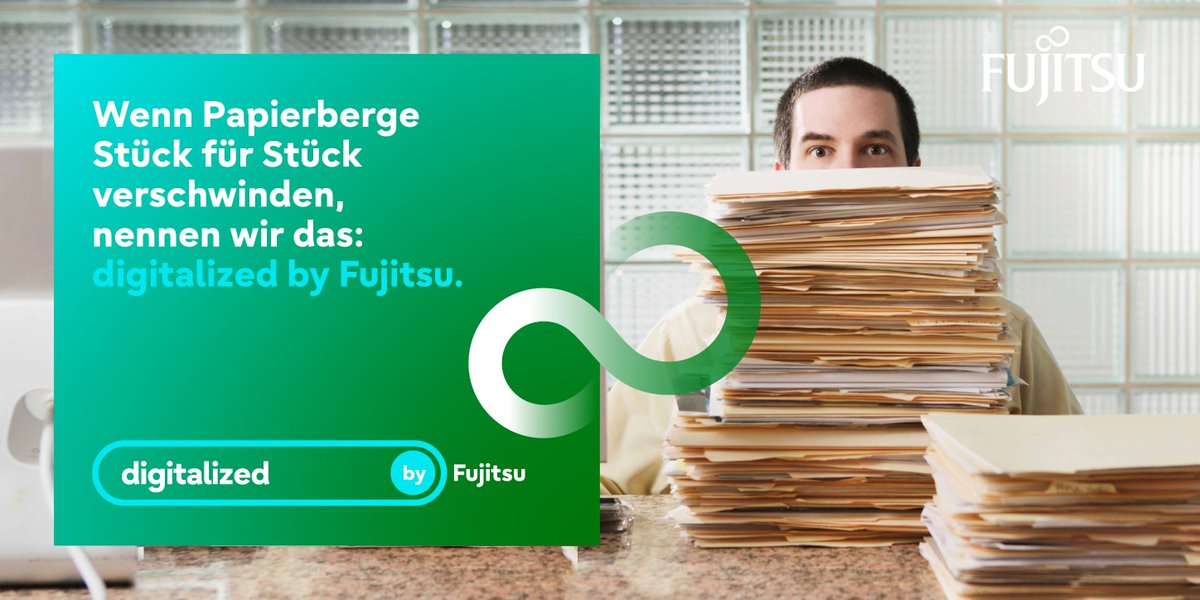 Wenn Papierberge Stück für Stück verschwinden, nennen wir das: #DigitalizedByFujitsu. 💚

Jetzt reinklicken und mehr erfahren: okt.to/hZXfTB

#SolvedByFujitsu #Fujitsu #Digitalisierung #Transformation #Cocreation #Consulting