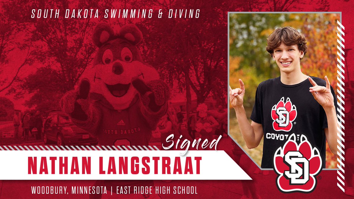 𝓦𝓮𝓵𝓬𝓸𝓶𝓮 to the Coyote family, Nathan! 🖋️

#GoYotes x #WeAreSouthDakota 🐾