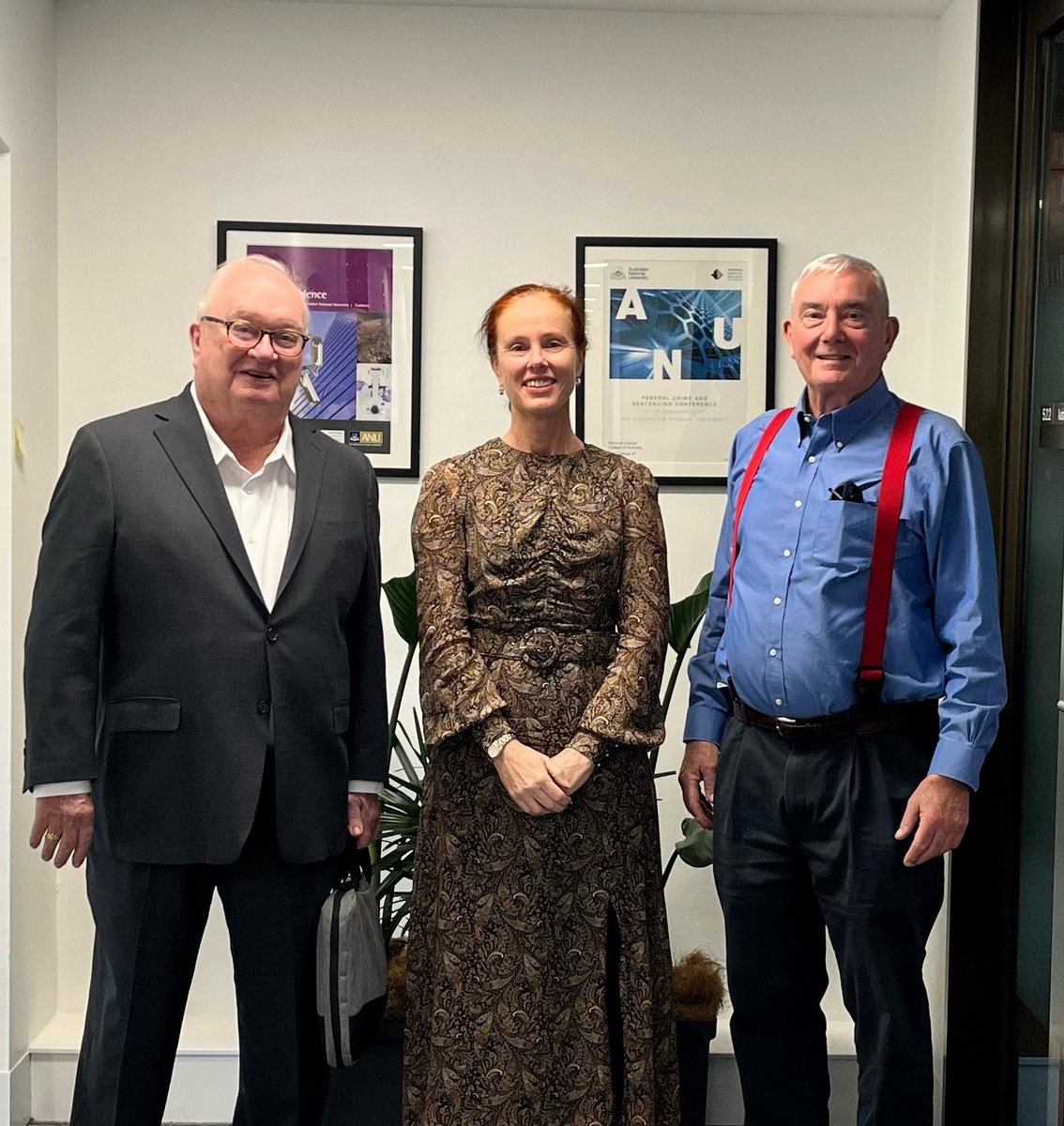 Such a privilege yesterday to have the opportunity to meet and talk about the history and importance of judicial education with visiting distinguished academic Prof. John K. Hudzik and ANU colleagues Prof Peter Grabosky and Dr Gregor Urbas (not pictured).