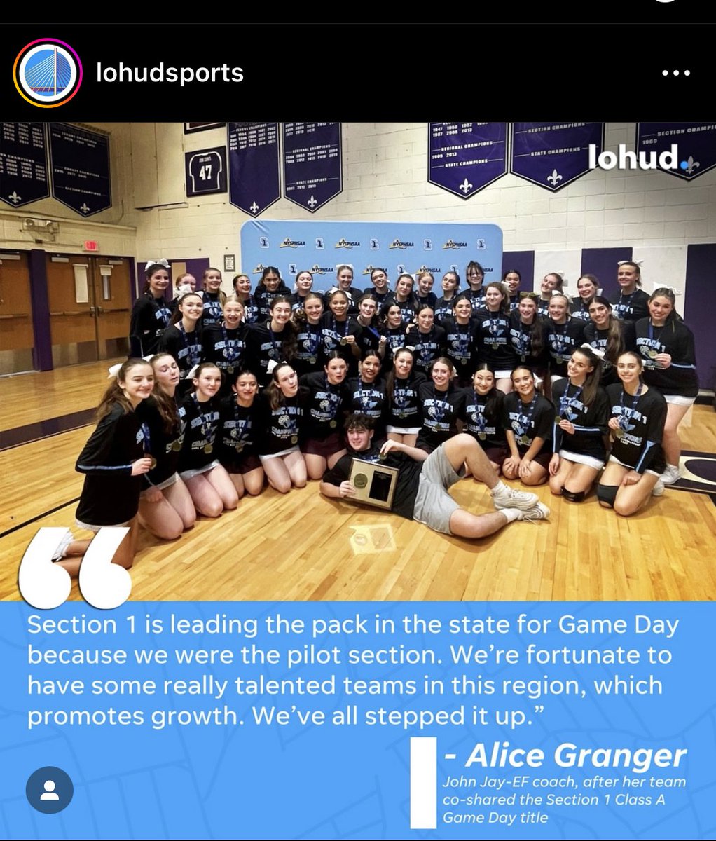 John Jay Cheerleading tweet media