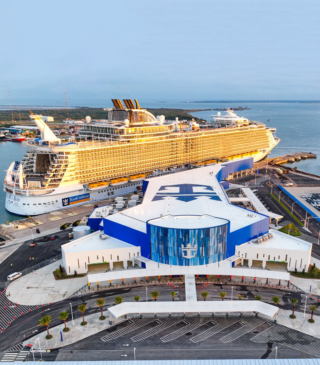 RoyalCaribbean's tweet image. We're very excited to announce that our new $125 million cruise terminal in Galveston, Texas, opened its doors to welcome #AllureoftheSeas this week.

The terminal is the first LEED Zero Energy facility in the world, generating 100% of its own energy through onsite solar panels.