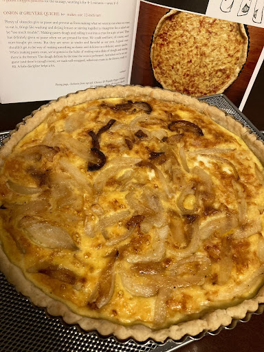 ConcordLibrary's tweet photo. For #CatalogToKitchen, Samantha made "Onion and Gruyère Quiche” from Christopher Hirsheimer & Melissa Hamilton’s 2019 Canal House: Cook Something: Recipes to Rely On. Check out this book for luxurious and everyday recipes for home cooks! Borrow it: https://t.co/alCAr2OhKd https://t.co/2XiWtCW2gx