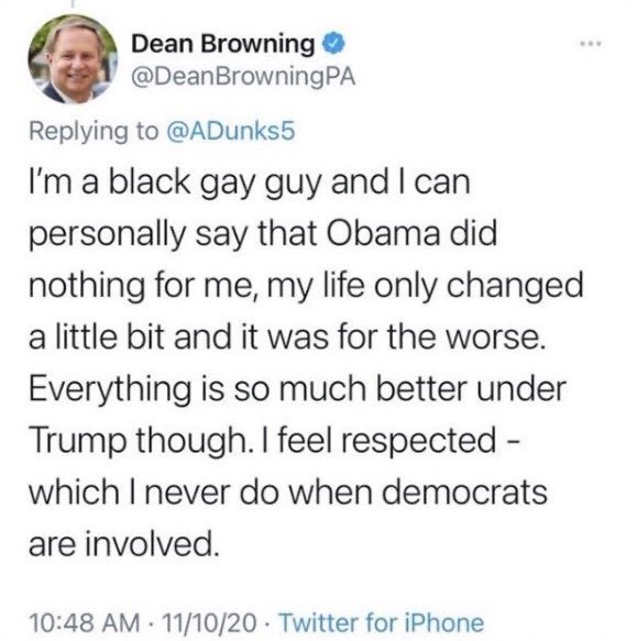Two years ago today, Dean Browning thought he was responding with his burner account but forgot he was still logged into his campaign account.