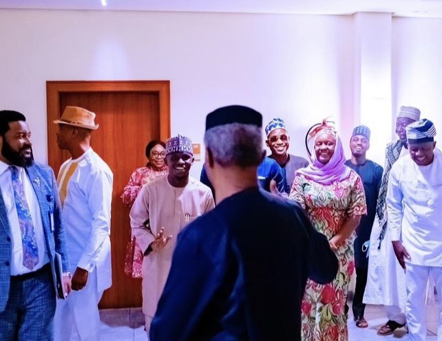 EngrIshak's tweet photo. Had a good time with the Vice President of the Federal Republic of Nigeria, Prof. Yemi Osinbajo at the State House. https://t.co/63M81or9P9