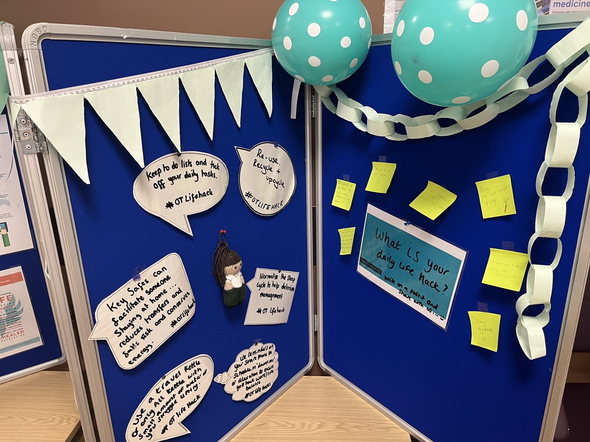 CharlottieOT's tweet photo. #OTweek2022 it’s OT week and our board is here to spread the green word #liftupyoureveryday #OT #OTLifeHack https://t.co/xvoUXOFPND