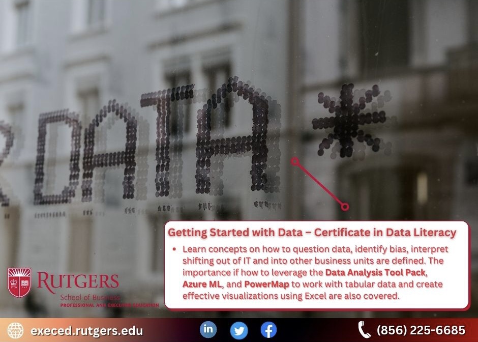 RutgersExecEd's tweet photo. #DataLiteracy represents the fluency with which individuals and organizations can comprehend and communicate with data. If you’d like to learn more about our Certificate in Data Literacy at @RutgersU, follow this link: https://t.co/aTZgOqHd7W 📲📈
-
#hrm #compscience #onlinecerts https://t.co/Bm8wNCAwmk