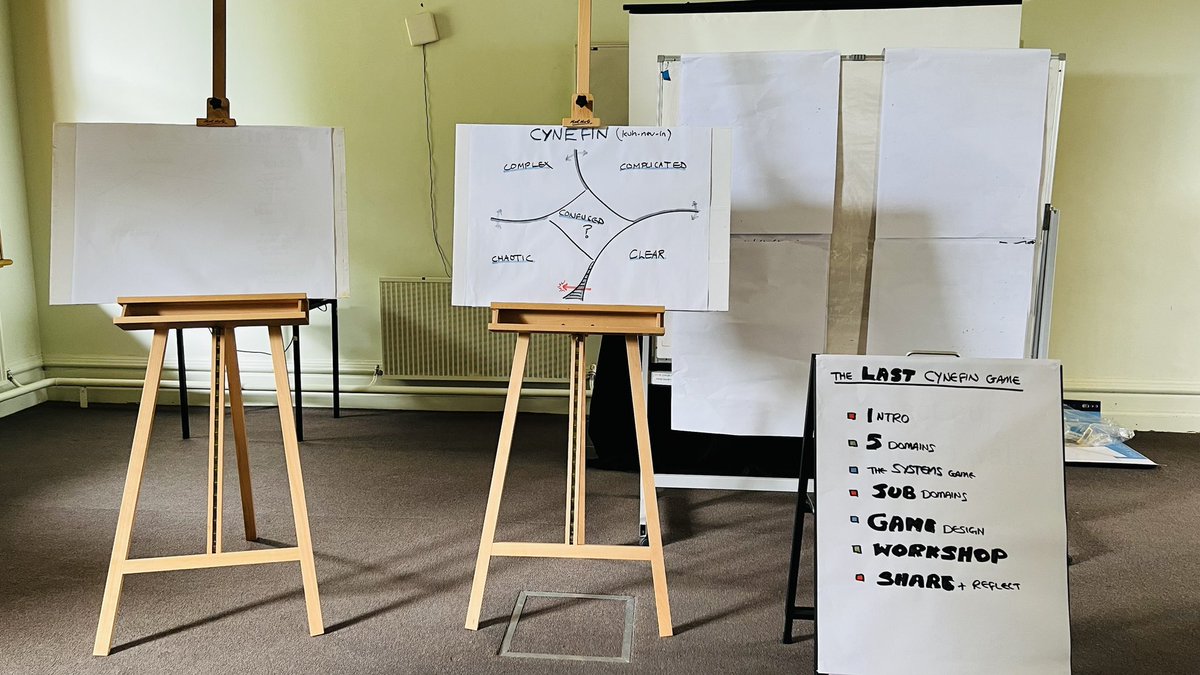 aligntodeliver's tweet photo. Get ready for a different kind of workshop 10:45 in The Salon, other side of the coffee shop. I have no idea what’s going to happen! It could be #chaotic, it could be #complicated, hopefully it will be beautiful! #LASTConf @LASTconf #cynefin #gamification #design #systemsthinking https://t.co/U4e8h5sFqy