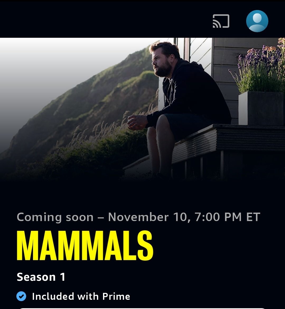 NewsColinMorgan's tweet photo. @brneyedgirl1985 @primevideouk #Mammals will be available in the US starting at 7pm EST, which is less than an hour from now. https://t.co/cwiwmMHWjF