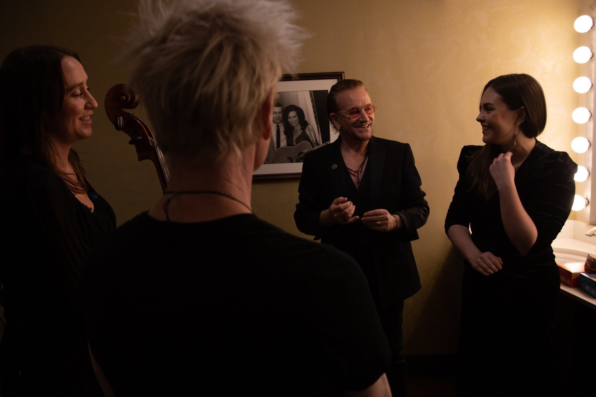 u2-on-twitter-bono-and-the-three-terrors-getting-ready-to-go-on-stage