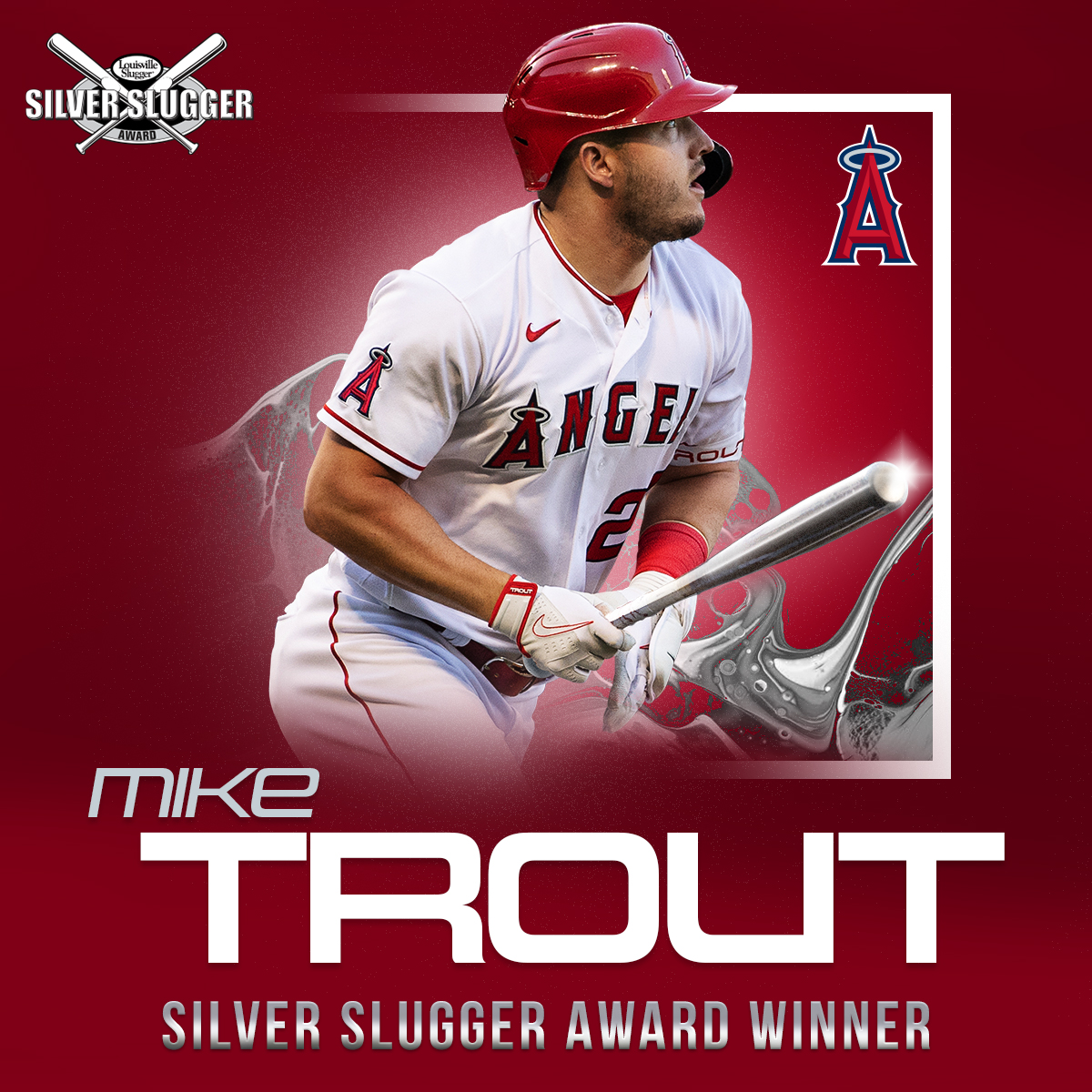 Angels PR on X: #Angels Mike Trout is the first player to win nine Silver  Sluggers by their age-30 season He also passes Manny Ramirez (8 as an OF)  for the most