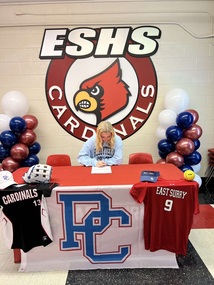 IT’S OFFICIAL 💙💙@PRESBYSB <a href="/CoachKayleigh20/">Kayleigh Jonas</a> <a href="/jonas_cardinals/">Carolina Cardinals Chandler / Coach Jonas</a> <a href="/moblackmon71/">moblackmon71</a> <a href="/ESH_Softball/">East Surry Softball</a>