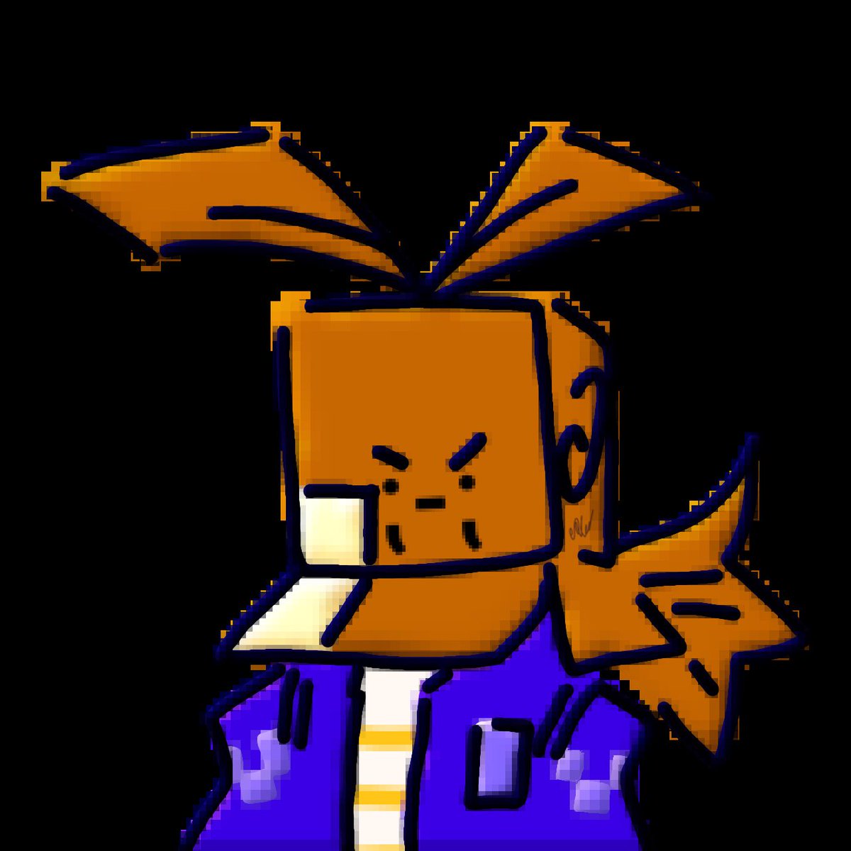 tllutweirdbox's tweet photo. I just made this drawing to test some effects on ibis paint, and to have something to post (i didn't know what to draw for Deltarune's birthday ;-;) #digitaldrawing #digitalart #ibisPaint #drawing #doodle #art #oc #originalcharacter #speedart https://t.co/qoPhdZSH16