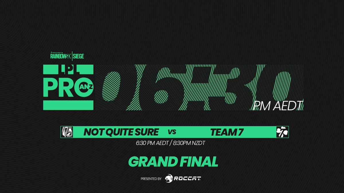 LPL_R6S's tweet photo. Join us TONIGHT for the LPL Pro #RainbowSixSiege Season 2 2022 GRAND FINAL live on Twitch!
Not Quite Sure π @Team7tv
π¬ @bluepanda_casts @spudoom
β° 6.30PM AEDT / 8.30PM NZDT
πΊ https://t.co/oZ6rd7UkF4
#LPLPRO | #LPLR6S https://t.co/pPmZzFCo6S